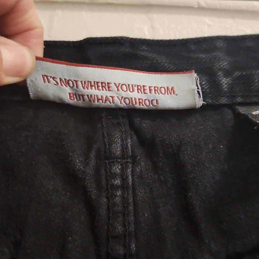 Vintage ROCAWEAR Baggy Loose Fit Black Jeans 40x28